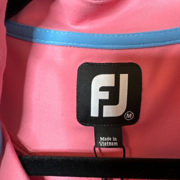 Footjoy Full Zip Knit Vest Calabasas Counrty Club Logo Stretch Size Medium NWT - Picture 3 of 7